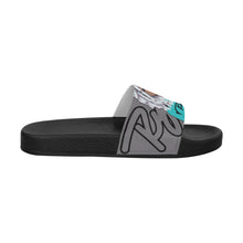 Load image into Gallery viewer, &quot;Celebrate The Female&quot; Men&#39;s Slide Sandals - Blk/Gray/Pink
