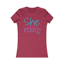 Load image into Gallery viewer, &quot;She Comes First&quot; Women&#39;s Short Sleeve Tee
