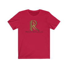 Load image into Gallery viewer, &quot;Rich Rituals&quot; Bronze Text- Short Sleeve Tee
