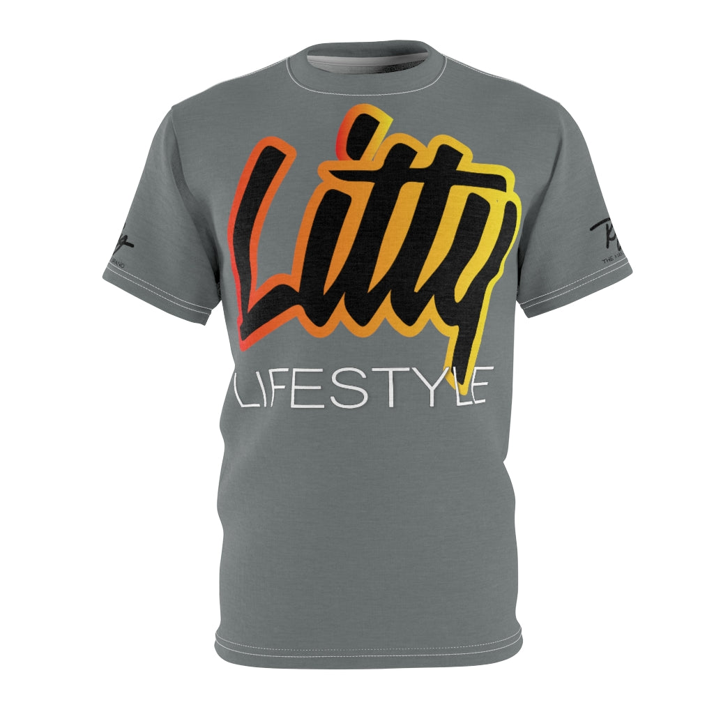 Litty LifeStyle AOP Gray Tee