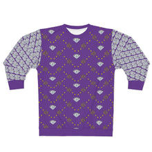 Load image into Gallery viewer, &quot;Purp &amp; Gold&quot; Pattern Sweatshirt
