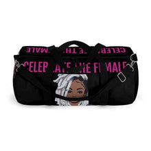 Load image into Gallery viewer, &quot;Celebrate The Female&quot; Black Duffel Bag
