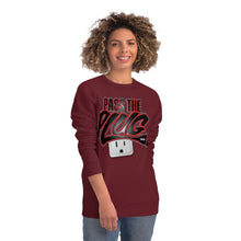 Load image into Gallery viewer, &quot;Pass The Plug&quot; (Blk/Red letters-Low Plug) Sweatshirt
