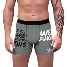 Load image into Gallery viewer, We Fukn Men&#39;s Gray/Blk/White Boxer Briefs
