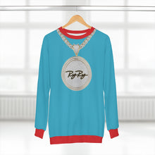 Load image into Gallery viewer, Teal Red Tips Diamond Chain SweatShirt
