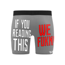 Load image into Gallery viewer, &quot;We Fukn&quot; Gray Men&#39;s Long Briefs
