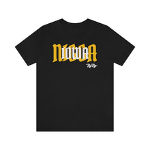 Load image into Gallery viewer, &quot;Iowa Nigga&quot; White/Gold Black Tee
