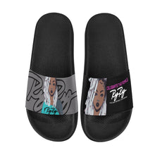 Load image into Gallery viewer, &quot;Celebrate The Female&quot; Men&#39;s Slide Sandals - Blk/Gray/Pink
