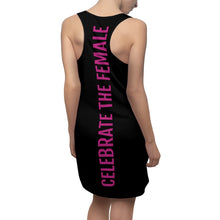 Load image into Gallery viewer, &quot;Celebrate The Female&quot; Black Racerback Dress
