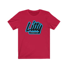 Load image into Gallery viewer, Litty Lifestyle Carolina Blue Letters Tee
