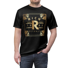 Load image into Gallery viewer, &quot;Rich Rituals&quot; Royal Design Tee
