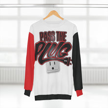 Load image into Gallery viewer, &quot;Pass The Plug (Blk &amp; Red letters) Sweatshirt
