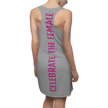 Load image into Gallery viewer, &quot;Celebrate The Female&quot; Gray Racerback Dress
