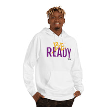 Load image into Gallery viewer, &quot;Be Ready&quot; (Purple/Gold Letters) Hoodie
