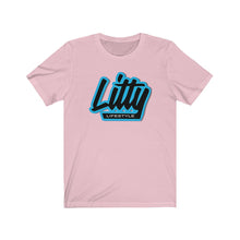 Load image into Gallery viewer, Litty Lifestyle Carolina Blue Letters Tee
