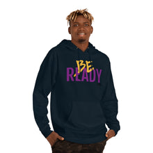 Load image into Gallery viewer, &quot;Be Ready&quot; (Purple/Gold Letters) Hoodie
