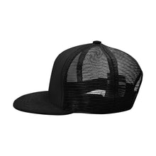 Load image into Gallery viewer, &quot;Royal logo&quot; blk on blk trucker hat
