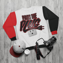 Load image into Gallery viewer, &quot;Pass The Plug (Blk &amp; Red letters) Sweatshirt
