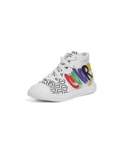 Load image into Gallery viewer, &quot;Colors&quot; Kids Hightop Canvas Shoe
