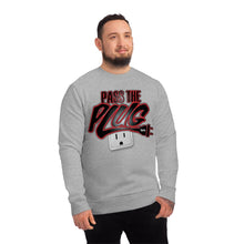 Load image into Gallery viewer, &quot;Pass The Plug&quot; (Blk/Red letters-Low Plug) Sweatshirt
