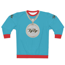 Load image into Gallery viewer, Teal Red Tips Diamond Chain SweatShirt
