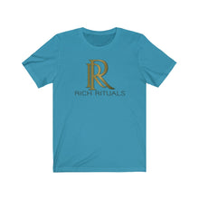 Load image into Gallery viewer, &quot;Rich Rituals&quot; Bronze Text- Short Sleeve Tee
