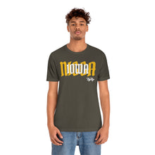 Load image into Gallery viewer, &quot;Iowa Nigga&quot; White/Gold Black Tee
