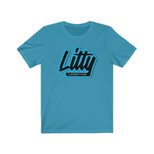 Load image into Gallery viewer, Litty Lifestyle Carolina Blue Letters Tee
