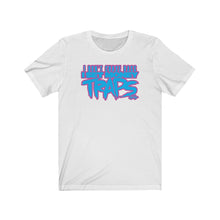 Load image into Gallery viewer, &quot;Money Traps&quot; Turquoise/Pink Text Short sleeve Tee
