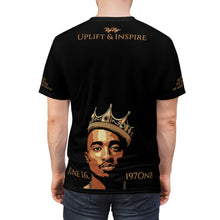 Load image into Gallery viewer, &quot;2Pac Uplift &amp; Inspire&quot; All Over Print Poly Tee
