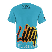 Load image into Gallery viewer, Litty LifeStyle AOP Aqua Tee
