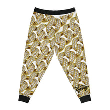 Load image into Gallery viewer, &quot;Diamond Crusted Link Chain&quot; Jogger pants
