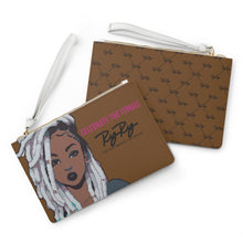 Load image into Gallery viewer, &quot;Celebrate The Female&quot; Brown Clutch Bag
