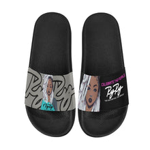 Load image into Gallery viewer, &quot;Celebrate The Female&quot; Women&#39;s Slide Sandals Blk/Pink/Gray
