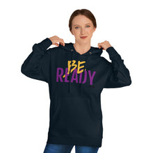 Load image into Gallery viewer, &quot;Be Ready&quot; (Purple/Gold Letters) Hoodie
