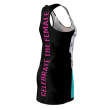 Load image into Gallery viewer, &quot;Celebrate The Female&quot; Black Racerback Dress
