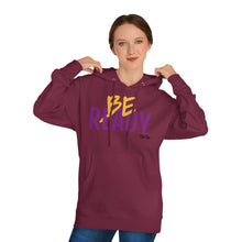 Load image into Gallery viewer, &quot;Be Ready&quot; (Purple/Gold Letters) Hoodie
