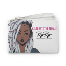 Load image into Gallery viewer, &quot;Celebrate The Female&quot; White Clutch Bag
