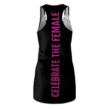 Load image into Gallery viewer, &quot;Celebrate The Female&quot; Black Racerback Dress
