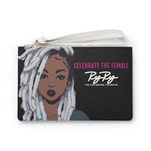 Load image into Gallery viewer, &quot;Celebrate The Female&quot; Blk/Gray/White Clutch Bag
