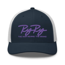 Load image into Gallery viewer, Trucker Hat - Purple Logo
