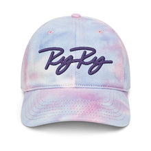 Load image into Gallery viewer, Tie Dye Hat - Purple &amp; Blue Logo
