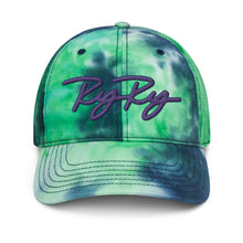 Load image into Gallery viewer, Tie Dye Hat - Purple &amp; Blue Logo
