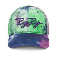 Load image into Gallery viewer, Tie Dye Hat - Purple &amp; Blue Logo
